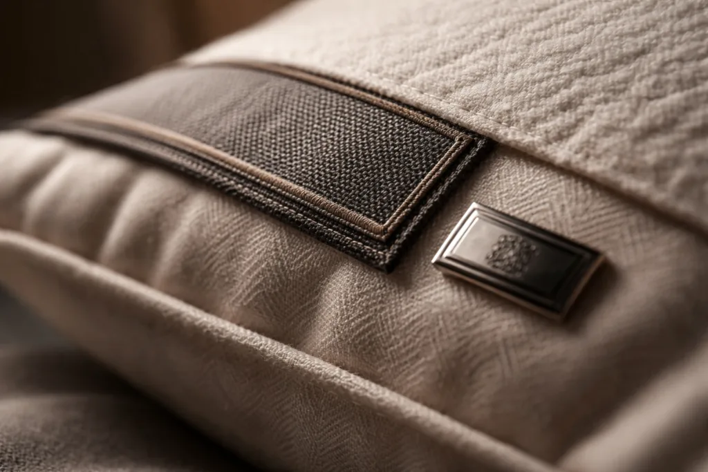 woven label metal badge bedding logo woven label metal badge bedding logo