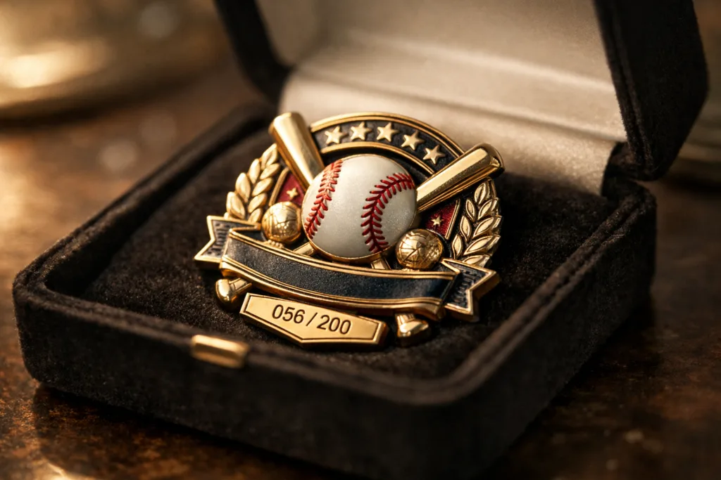 collectors baseball pin velvet box collectors baseball pin velvet box