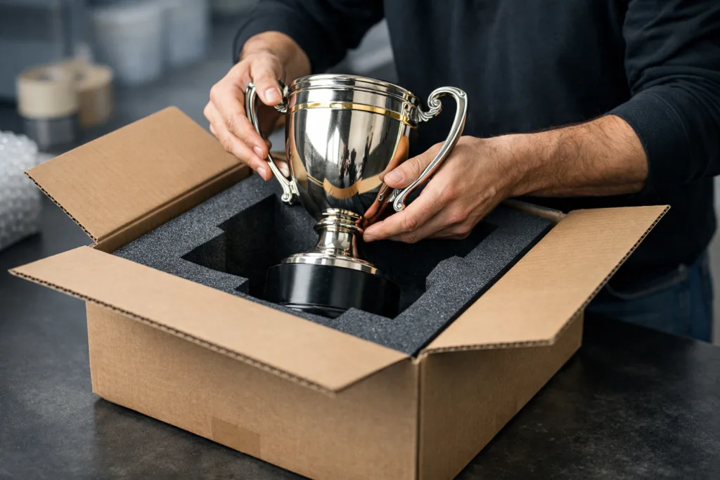 packaging heavy trophies safe shipping process packaging heavy trophies safe shipping process