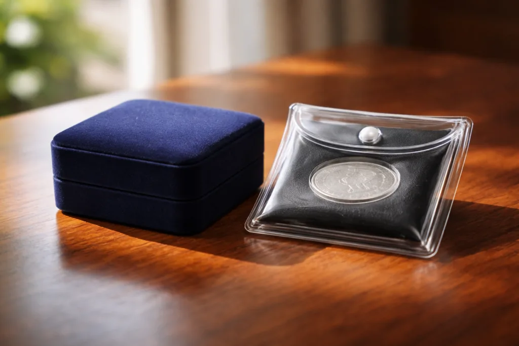 velvet box vs pvc pouch side velvet box vs pvc pouch side
