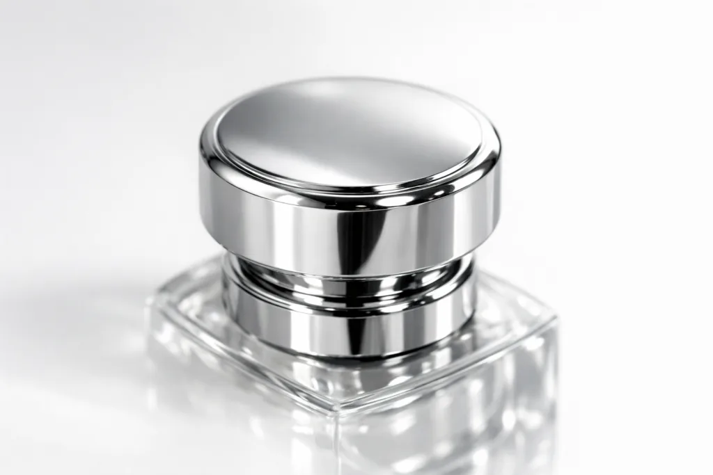 zinc alloy perfume cap closeup zinc alloy perfume cap closeup