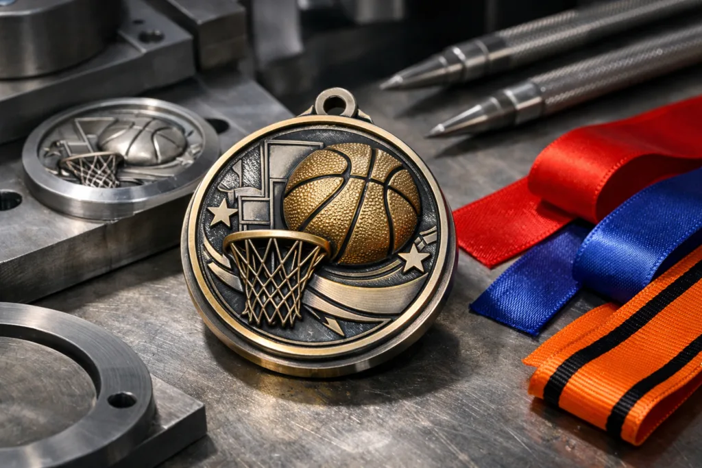 basketball medal factory design