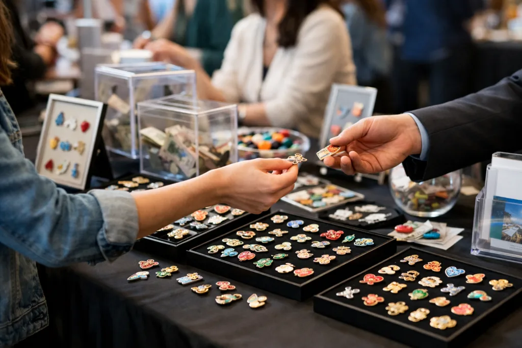 charity event distribution pins charity event distribution pins