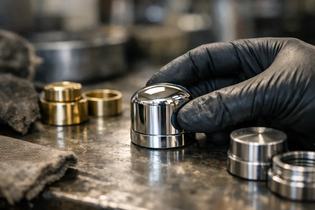 inspection polishing zinc alloy brass steel caps inspection polishing zinc alloy brass steel caps