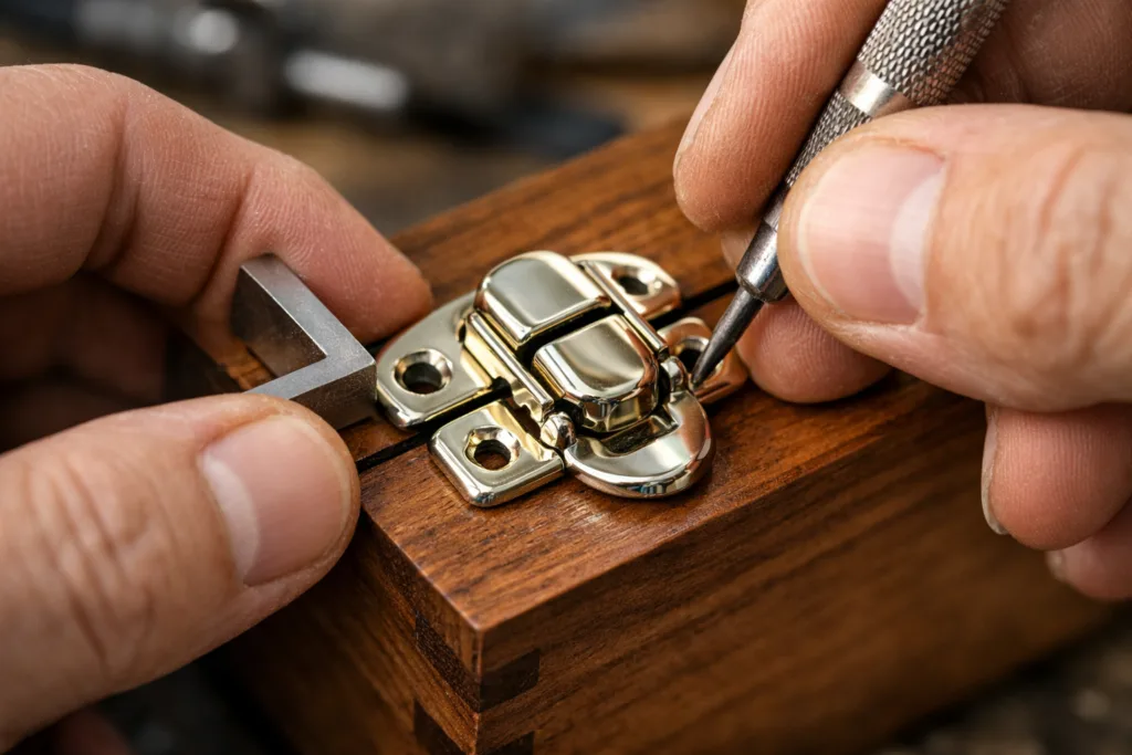 installing zinc alloy box lock installing zinc alloy box lock