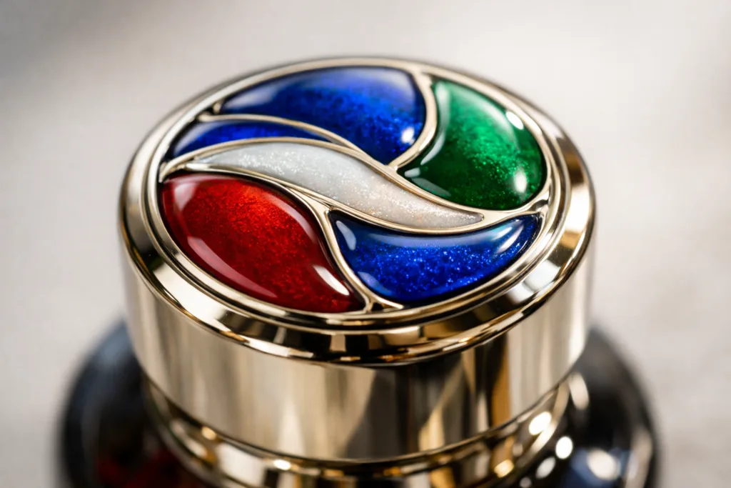 multi layer hand filled enamel cap multi layer hand filled enamel cap