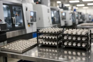 The image illustrates the speed and efficiency of manufacturing trading pins for rush orders for last-minute tournaments using advanced techniques.