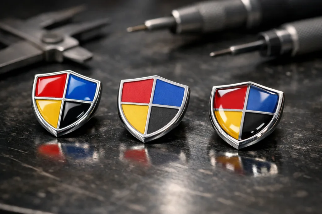 zinc alloy badge fill comparison zinc alloy badge fill comparison