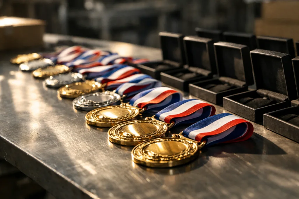 finished medal assembly packaging finished medal assembly packaging