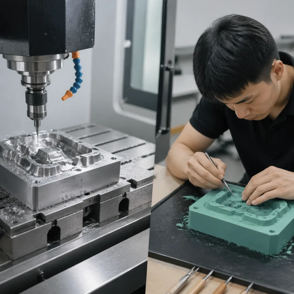 how molds are made cnc hand carving workshop