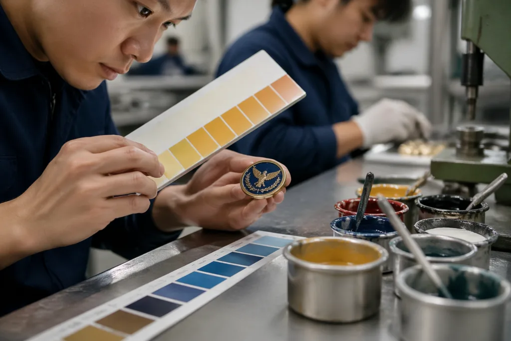 pantone badge manufacturing