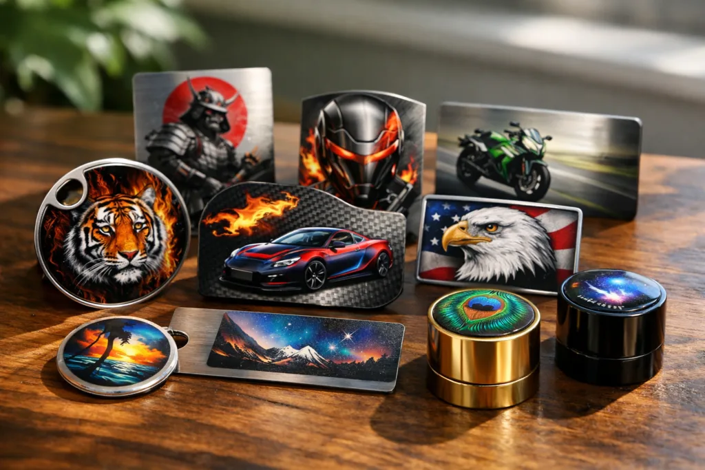 uv printed metal product array uv printed metal product array