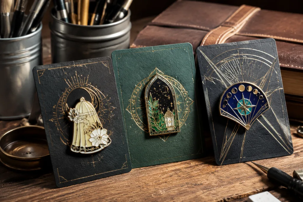 luxury pin backing cards display