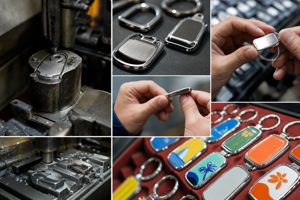 metal keychains production detail metal keychains production detail