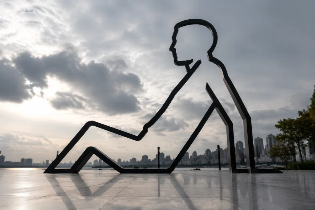 public sculpture minimalist metal line art public sculpture minimalist metal line art