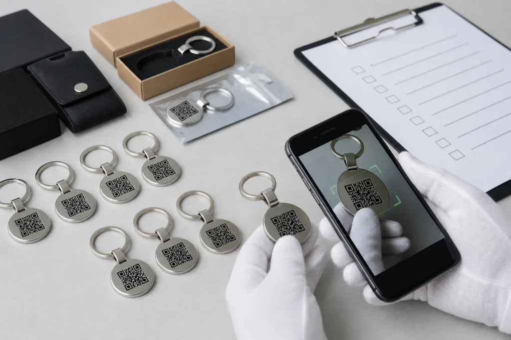 qr code custom keychains qc packaging qr code custom keychains qc packaging