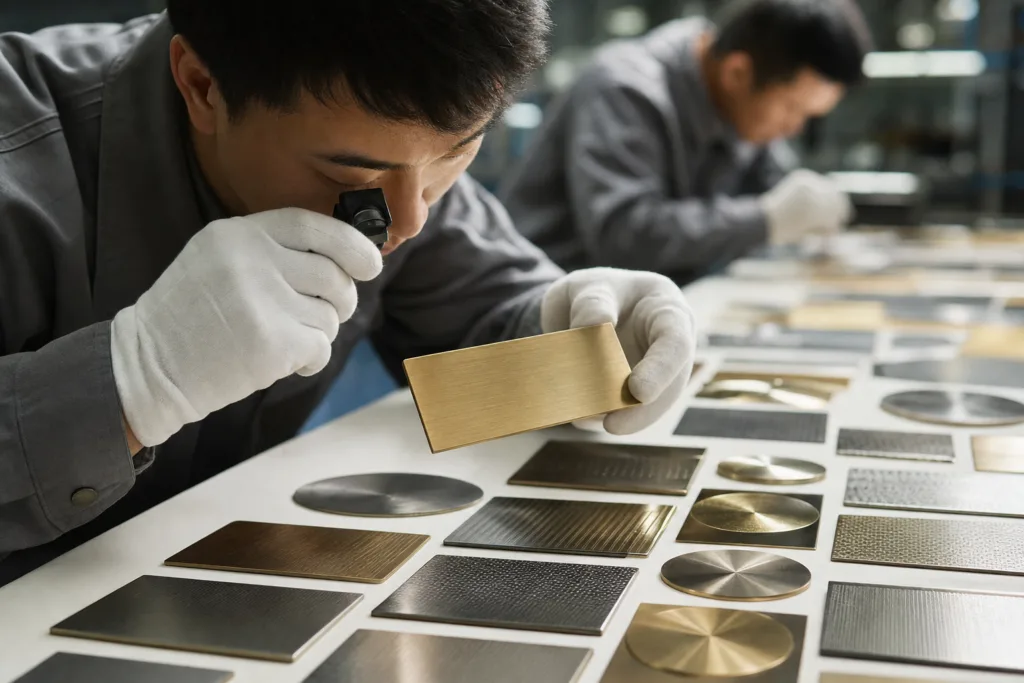 custom metal labels material finish review custom metal labels material finish review