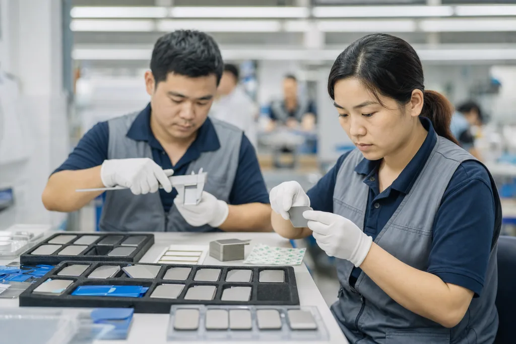 custom metal labels quality control inspection custom metal labels quality control inspection