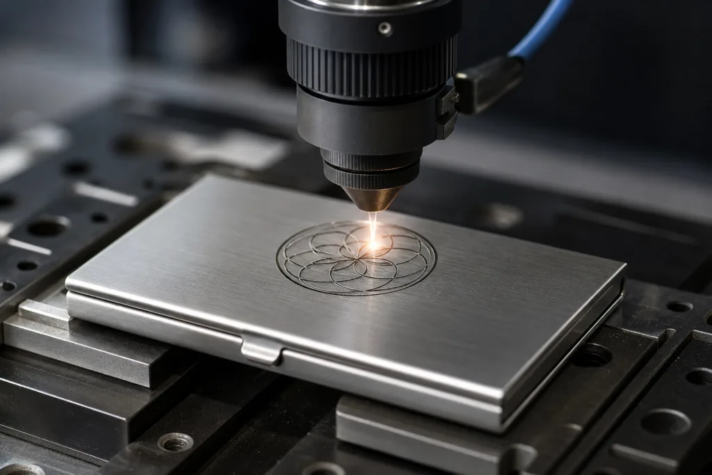 metal business card holder laser engraving metal business card holder laser engraving