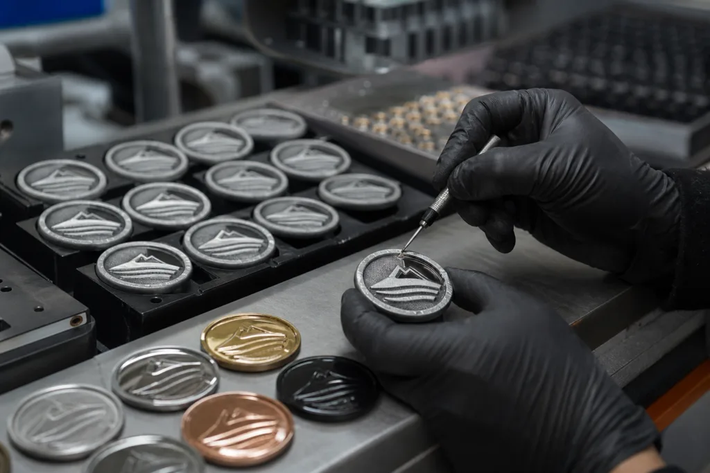 metal medallion finishing shot glass production metal medallion finishing shot glass production