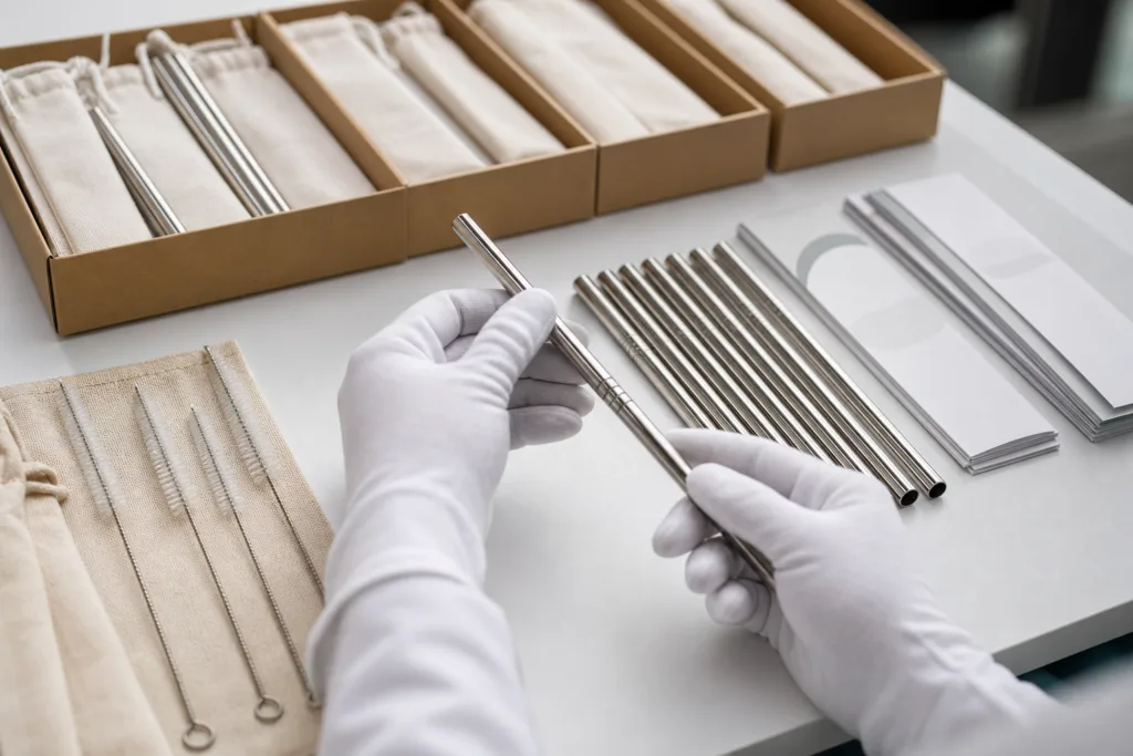 qc inspection custom metal straws qc inspection custom metal straws
