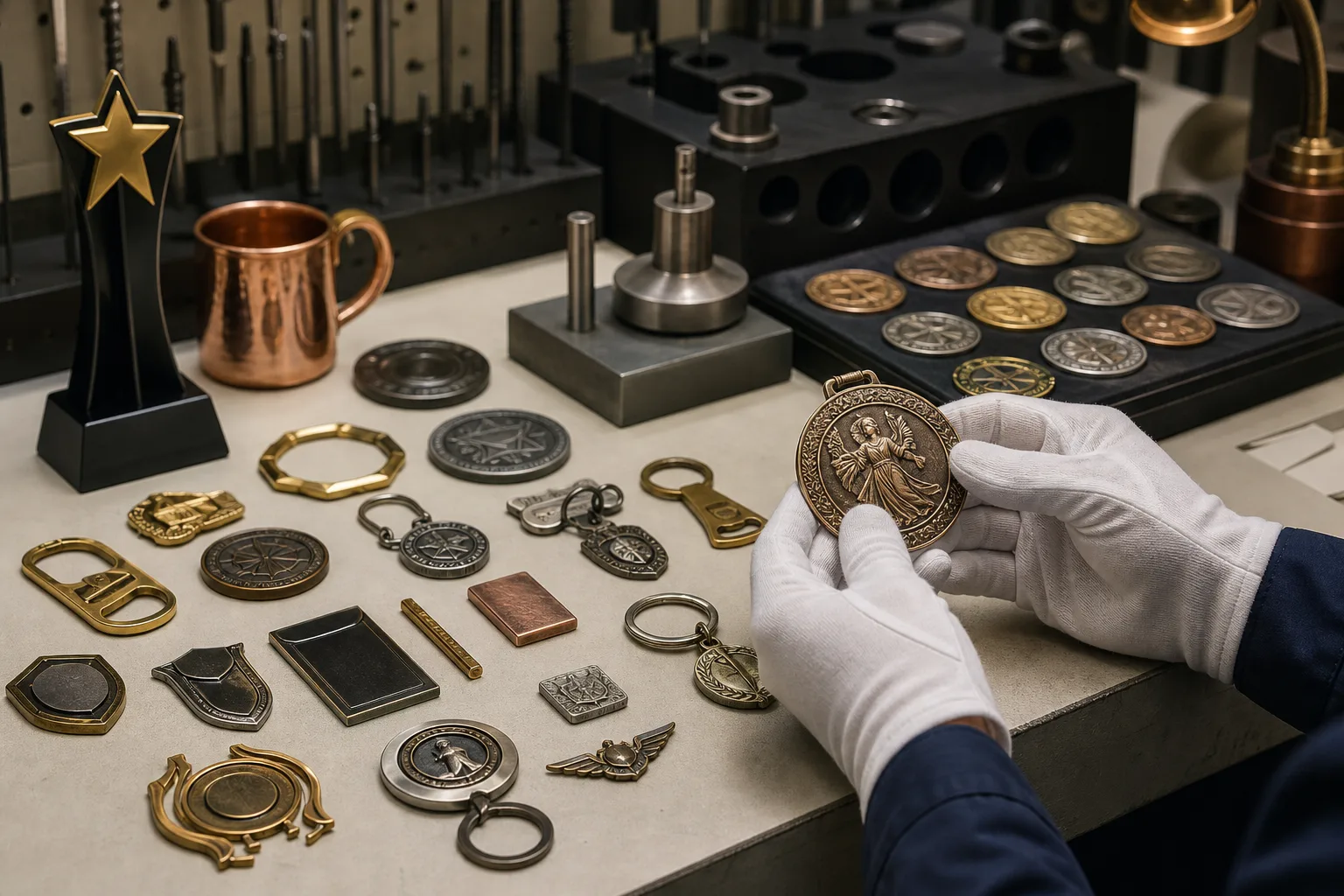 Custom metal products arranged for organized buyer planning and specification review