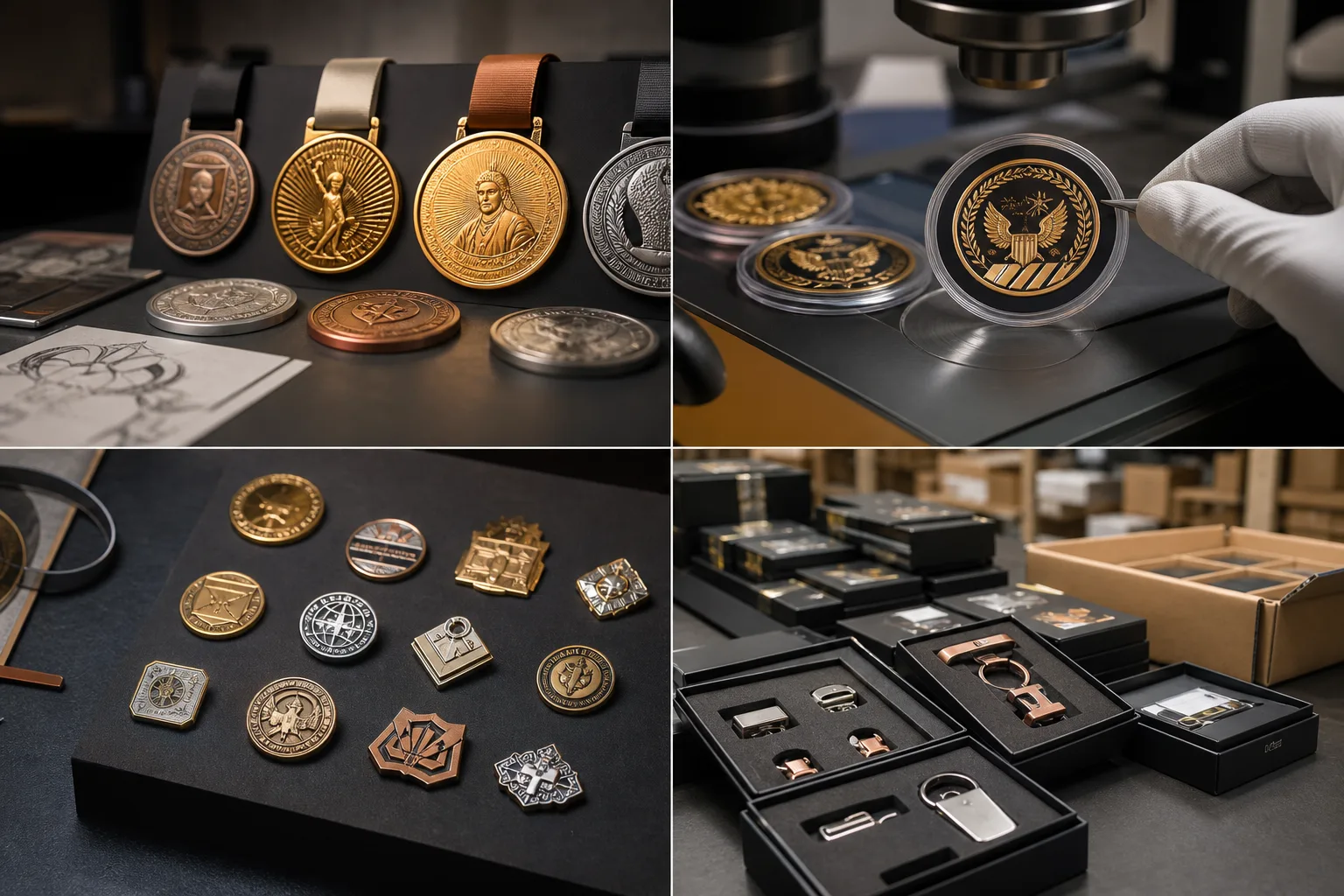 Custom metal order applications arranged for events, institutions, corporate brands, and wholesalers