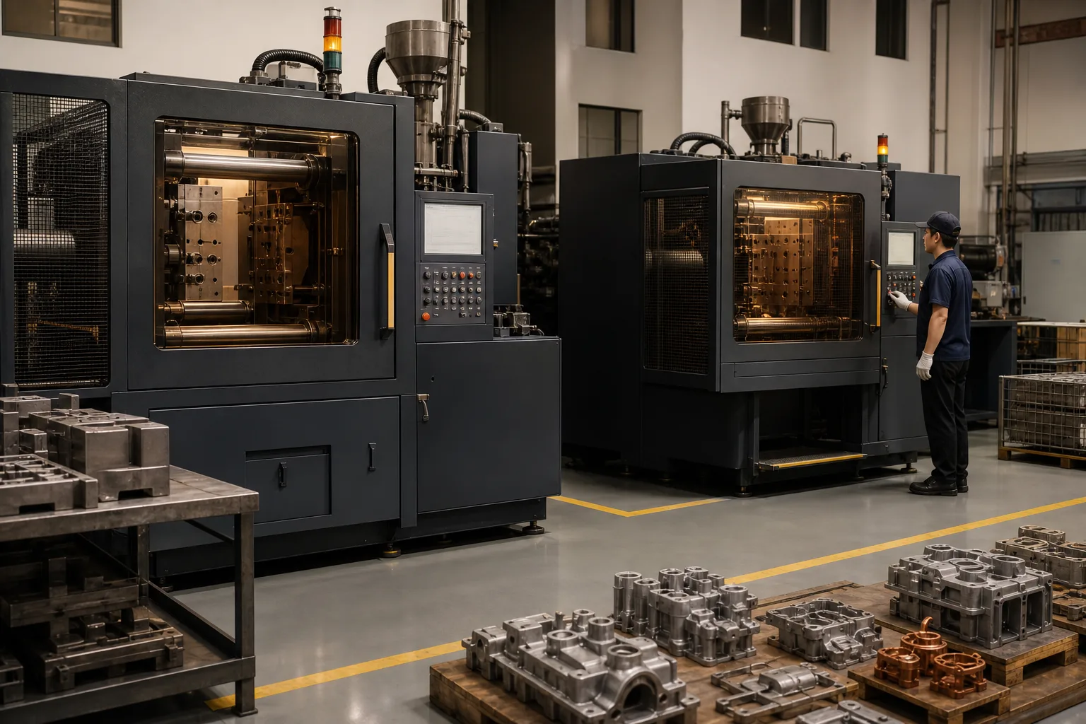 Two zinc alloy casting machines supporting project-specific equipment fit assessment